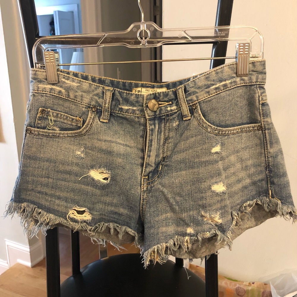 Free People Jean Shorts
